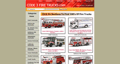 Desktop Screenshot of code3firetrucks.com
